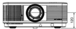 MITSUBISHI UD8400U - Dimensions - 3