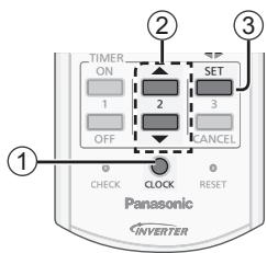 PANASONIC CU-E12PFE - Insertion des piles - 1