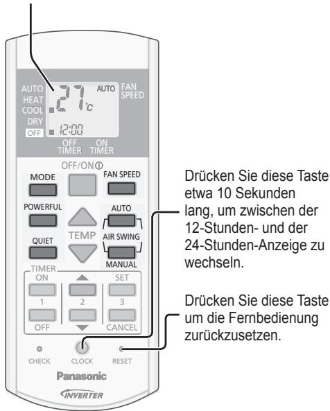 PANASONIC CU-E12PFE - Anzeige auf dem Display - 1