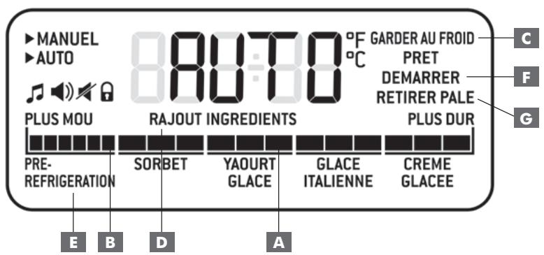 RIVIERA & BAR RIVIERA & BAR VIRTUO GELAT PG820A - description de l'afficheur Icd (15) - 1