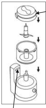 TRISTAR BL-4431 - Uzywanie urzadzenia z tarczdo krojenia i siekania - 1