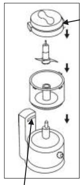 TRISTAR BL-4431 - Uso de la unidad con el disco de cortar y rebanar - 1