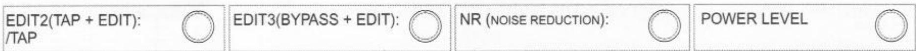 VOX VALVETRONIX VT15 - Feuille de programmes - 2