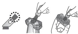 PANASONIC ESST3N - Cleaning with the brush - 1