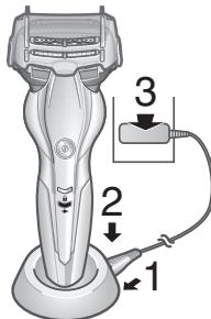 PANASONIC ESST3N - Cargar el aparato con la base de carga - 1