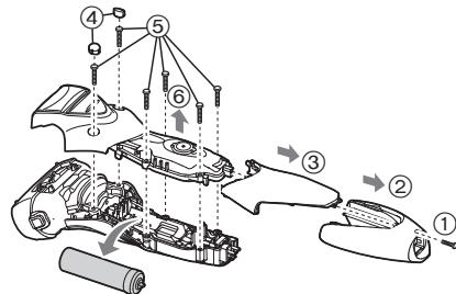 PANASONIC ESST3N - Remove the built-in rechargeable battery before disposing of the shaver. - 1