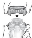 PANASONIC ESST3N - Het scheerbladensystem en de messenblokken verrangen - 1