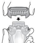 PANASONIC ESST3N - De scheerkop vastkoppelen - 1