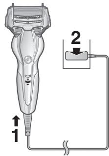 PANASONIC ESST3N - Ligue o transformador [3⑥] a uma tomada elétrica. - 1