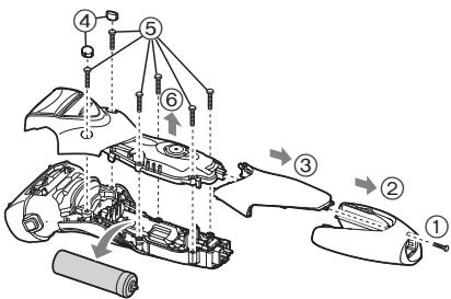 PANASONIC ESST3N - Entnehmen Sie vor der Entsorgung des Rasierers den integrierten Akku. - 1