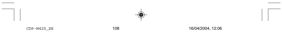 SANYO CDP-M420 - PRECAUCION - 1