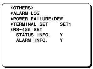 SANYO TLS-1960P - OTHERS menu - 1