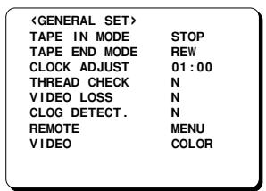 SANYO TLS-1960P - Setting the clog detection - 1