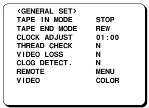 SANYO TLS-1960P - Setting the Mode at the End of the Tape - 1