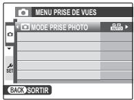 FUJI XP60 - Choix d'un mode de prise de vue - 2