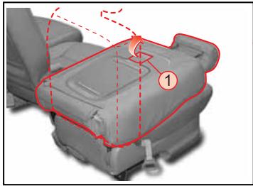 SSANGYONG RODIUS - Abaissement et levage du dossier de siège - 1