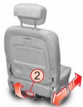 SSANGYONG RODIUS - Réglage de la glissière de siège - 2