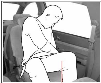 SSANGYONG RODIUS - Ceinture abdominale du siège central à charnières - 3