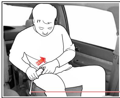 SSANGYONG RODIUS - Ceinture abdominale du siège létéral - 1