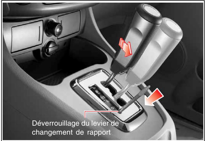 SSANGYONG RODIUS - DEVERROILLAGE DU LEVIER DE CHANGEMENT DE RAPPORT - 2