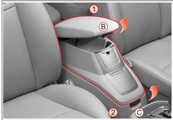 SSANGYONG RODIUS - CONSOLE CENTRALE (CASIERS DE RANGEMENT, CHARGEUR DE CD, CHARGEUR DE DVD) - 1