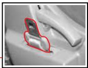 SSANGYONG RODIUS - Ceinture abdominale du siège létéral - 2