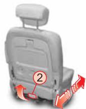 SSANGYONG RODIUS - Réglage de la glissière de siège - 2