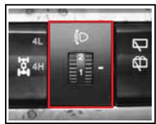 SSANGYONG RODIUS - Commutateur de réglage des projecteurs* - 1
