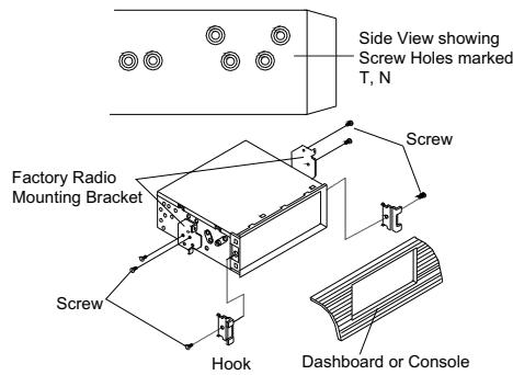 LENCO CS-171 - DIN REAR-MOUNT (Method B) - 1