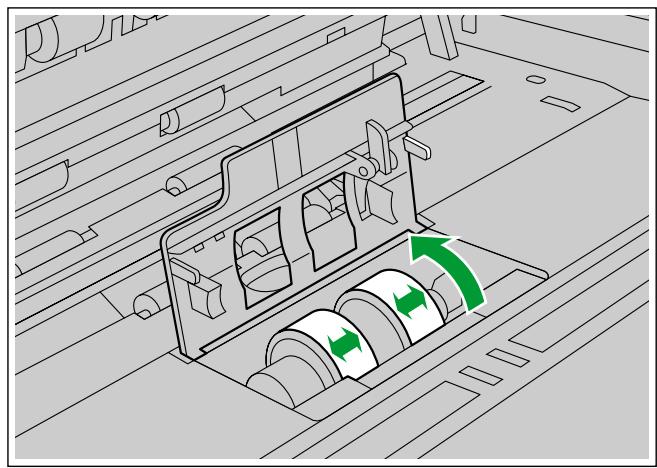 PANASONIC KV-S1026C - Cleaning the Rollers - 3