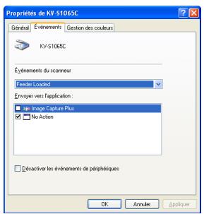 PANASONIC KV-S1065C - Réglage de l'événement - 1