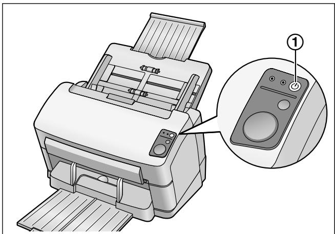 PANASONIC KV-S1065C - Mise sous tension du scanner - 1