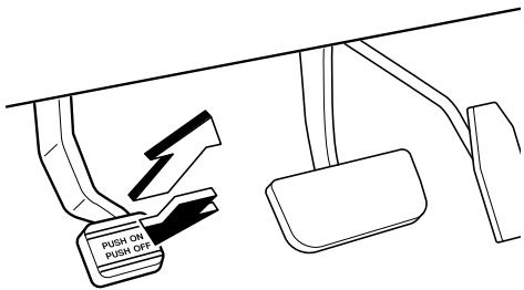 MAZDA CX-7 2012 - Pour relâcher le frein de stationnement - 1