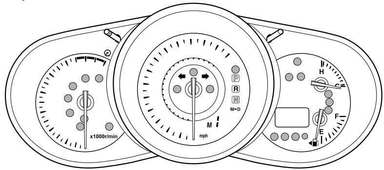 MAZDA CX-7 2012 - Voyants/témoins - 1