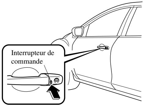 MAZDA CX-7 2012 - Verrouillage, déverrouillage à l'aide de l'interrupteur de commande - 1