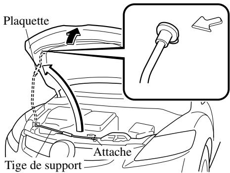 MAZDA CX-7 2012 - Ouvrir le capot - 3