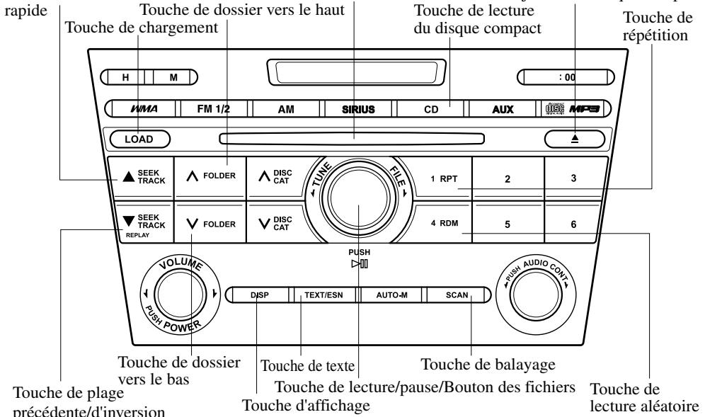 MAZDA CX-7 2012 - Fonctionnement du lecteur de disques compacts - 1
