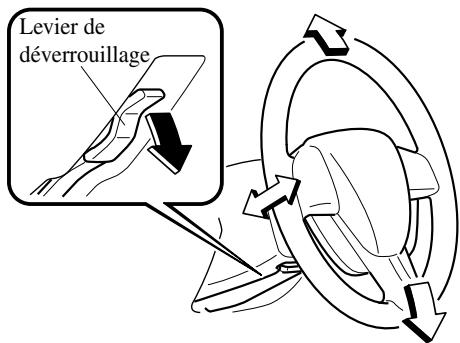MAZDA CX-7 2012 - Ajustement du volant de direction - 1
