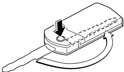 MAZDA CX-7 2012 - Méthode d'extension/escamotage de la clé (Clé de type escamtable) - 2