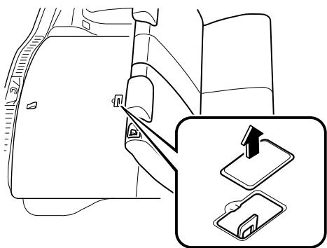 MAZDA CX-7 2012 - Emplacement du support d'ancrage (central) - 1