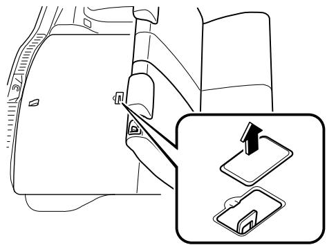 MAZDA CX-7 2012 - Emplacement du support d'ancrage - 1