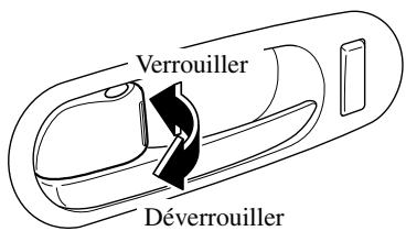 MAZDA CX-7 2012 - Verrouillage, déverrouillage à l'aide de la commande intérieure de verrouillage - 1