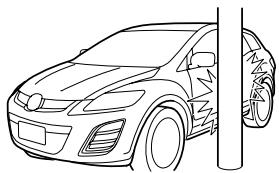 MAZDA CX-7 2012 - Limites à la détéction de collision latérale: - 1