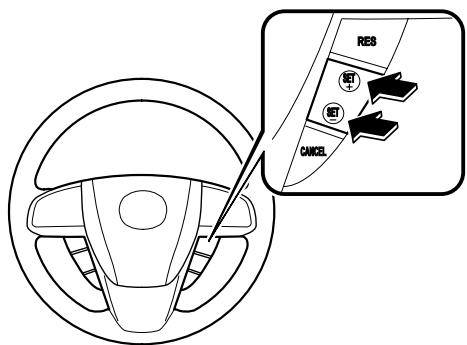 MAZDA CX-7 2012 - Pour régler la vitesse - 1