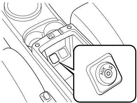 MAZDA CX-7 2012 - Mode AUX (entree auxiliaire) - 1