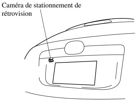 MAZDA CX-7 2012 - Emplacement de laamera de stationnement de retrovision - 1