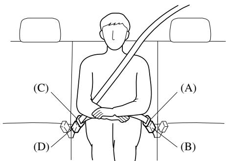 MAZDA CX-7 2012 - Pour boucler la ceinture de sécurité - 1