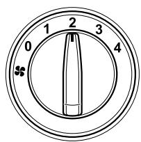 MAZDA CX-7 2012 - Cadran de commande de ventilateur - 1