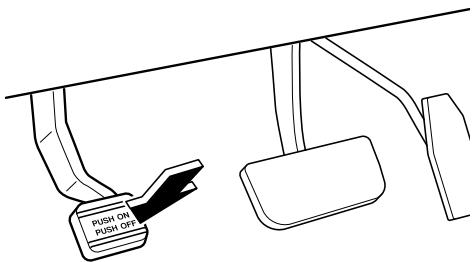 MAZDA CX-7 2012 - Application du frein de stationnement - 1