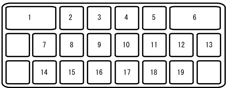 MAZDA CX-7 2012 - Porte-fusibles (Côté conducteur) - 1
